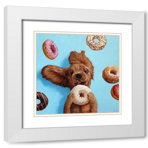 Happy Place White Modern Wood Framed Art Print with Double Matting by Heffernan, Lucia