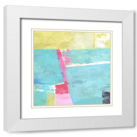 Beach Ball No. 2 White Modern Wood Framed Art Print with Double Matting by Nicoll, Suzanne