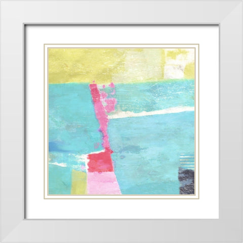 Beach Ball No. 2 White Modern Wood Framed Art Print with Double Matting by Nicoll, Suzanne