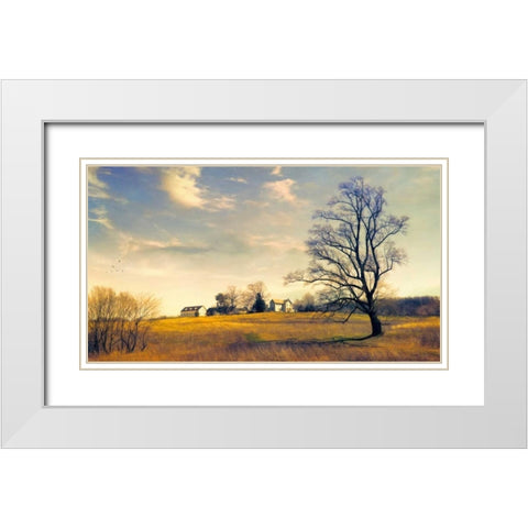 When I Come Back White Modern Wood Framed Art Print with Double Matting by Rivera, John