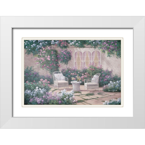 Wine and Wicker White Modern Wood Framed Art Print with Double Matting by Romanello, Diane
