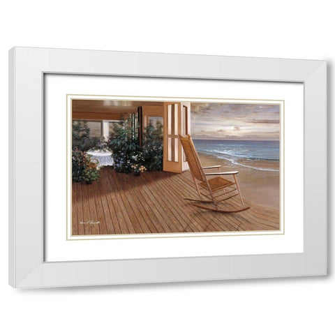 Memories White Modern Wood Framed Art Print with Double Matting by Romanello, Diane