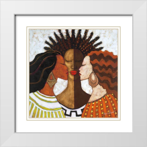 Every Woman White Modern Wood Framed Art Print with Double Matting by Stewart, Monica