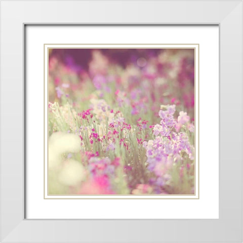 Monet White Modern Wood Framed Art Print with Double Matting by Soffia, Myan