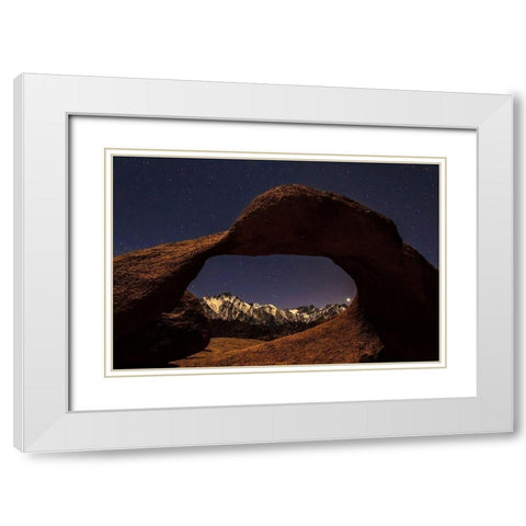 Venus Through Mobius Arch White Modern Wood Framed Art Print with Double Matting by Severn, Shawn/Corinne
