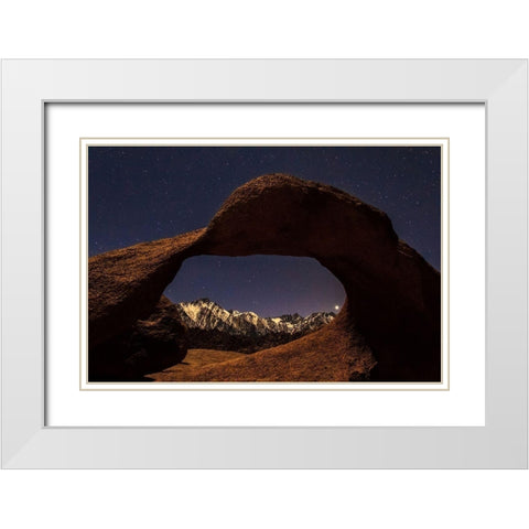 Venus Through Mobius Arch White Modern Wood Framed Art Print with Double Matting by Severn, Shawn/Corinne