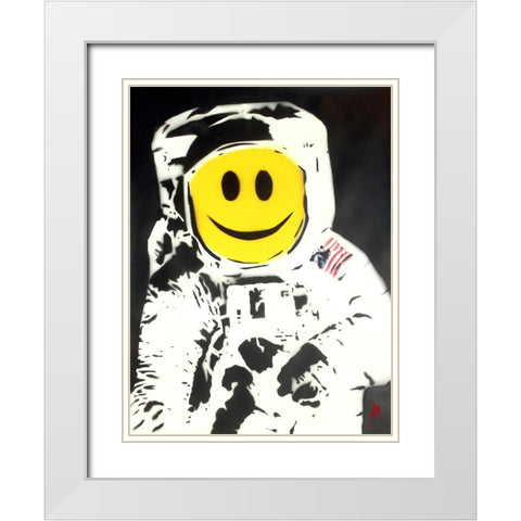 The Happynaut White Modern Wood Framed Art Print with Double Matting by Sly, Juan