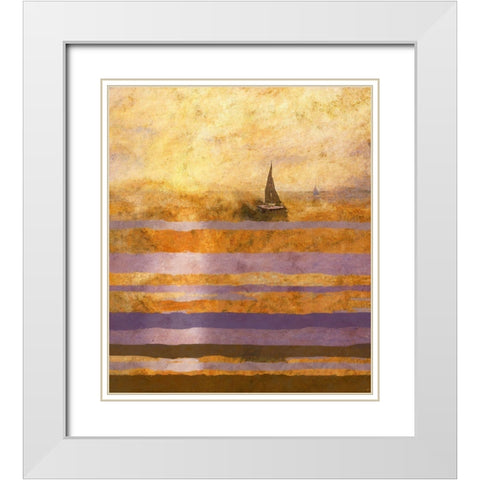 Light of The Sun No. 1 White Modern Wood Framed Art Print with Double Matting by Wiley, Marta