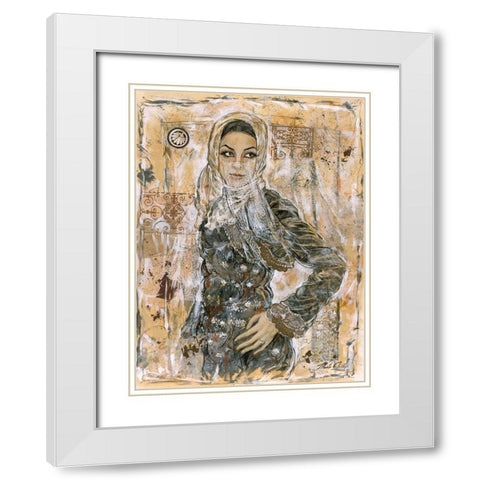 Dubai Beauty No. 2 White Modern Wood Framed Art Print with Double Matting by Wiley, Marta