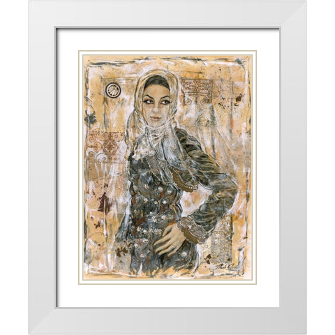Dubai Beauty No. 2 White Modern Wood Framed Art Print with Double Matting by Wiley, Marta