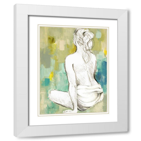 Modern Woman II White Modern Wood Framed Art Print with Double Matting by Loreth, Lanie