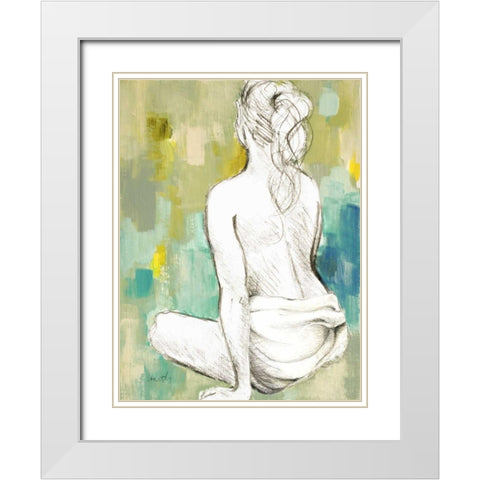 Modern Woman II White Modern Wood Framed Art Print with Double Matting by Loreth, Lanie