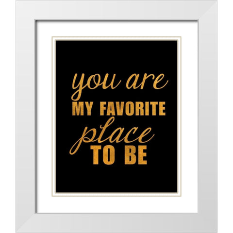 Dance and Be II White Modern Wood Framed Art Print with Double Matting by SD Graphics Studio