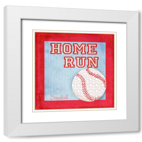 Sports Fan I White Modern Wood Framed Art Print with Double Matting by Metz, Andi