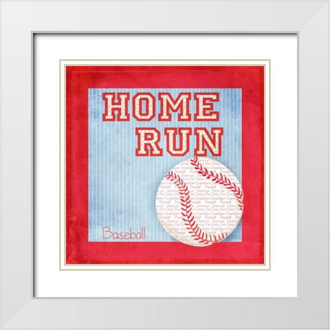 Sports Fan I White Modern Wood Framed Art Print with Double Matting by Metz, Andi