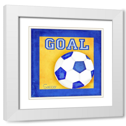 Sports Fan II White Modern Wood Framed Art Print with Double Matting by Metz, Andi