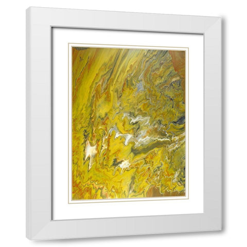 Golden Peak White Modern Wood Framed Art Print with Double Matting by Gonzalez, Roberto