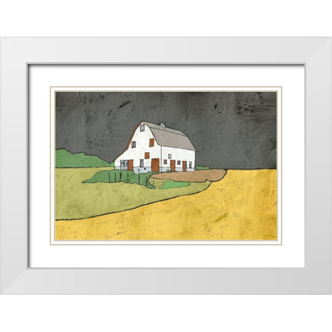 White Barn White Modern Wood Framed Art Print with Double Matting by Mabat, Ynon