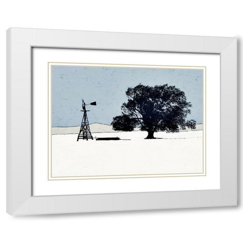 Keeping Company White Modern Wood Framed Art Print with Double Matting by Mabat, Ynon