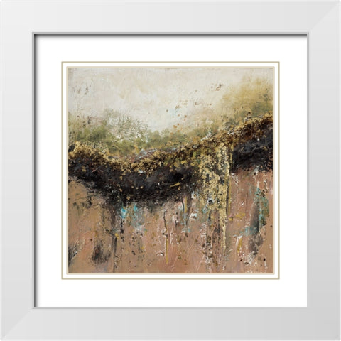 Earth White Modern Wood Framed Art Print with Double Matting by Pinto, Patricia