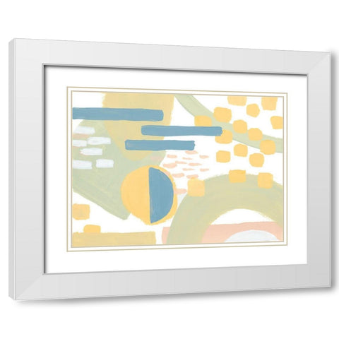 To The Tune White Modern Wood Framed Art Print with Double Matting by Loreth, Lanie