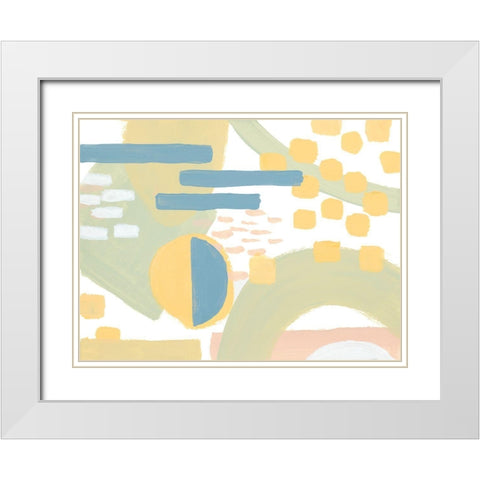 To The Tune White Modern Wood Framed Art Print with Double Matting by Loreth, Lanie