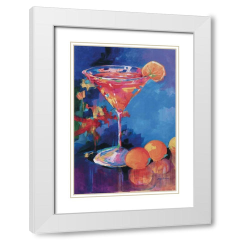 L.A. Cosmo White Modern Wood Framed Art Print with Double Matting by Slivka, Jane
