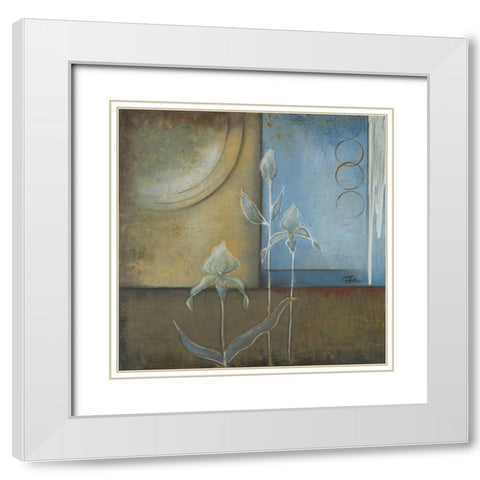 Inspiration in Blue I White Modern Wood Framed Art Print with Double Matting by Pinto, Patricia