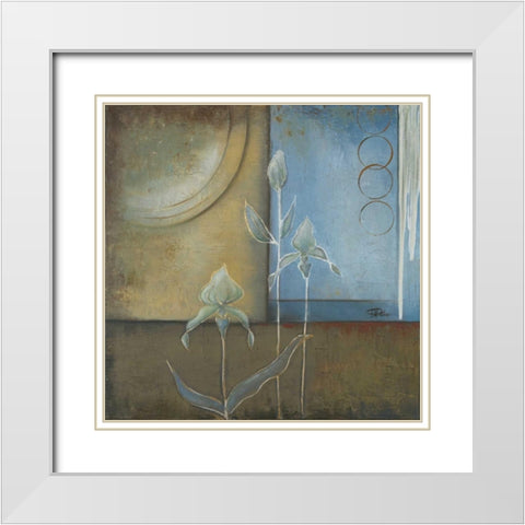 Inspiration in Blue I White Modern Wood Framed Art Print with Double Matting by Pinto, Patricia