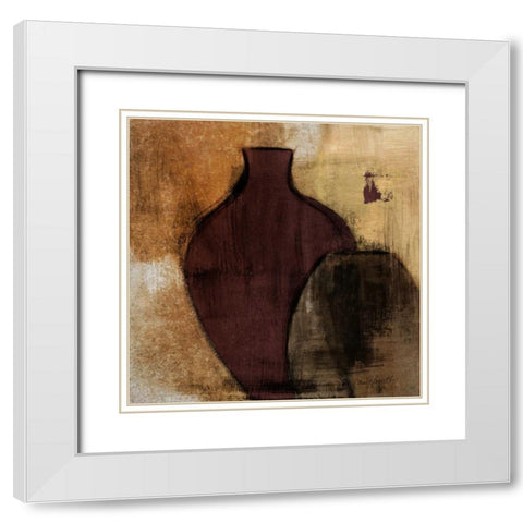 Glass Gathering I White Modern Wood Framed Art Print with Double Matting by Loreth, Lanie