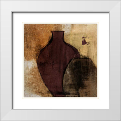 Glass Gathering I White Modern Wood Framed Art Print with Double Matting by Loreth, Lanie