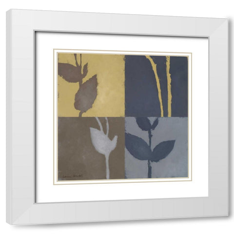 Serene Expression I White Modern Wood Framed Art Print with Double Matting by Loreth, Lanie