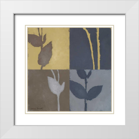 Serene Expression I White Modern Wood Framed Art Print with Double Matting by Loreth, Lanie