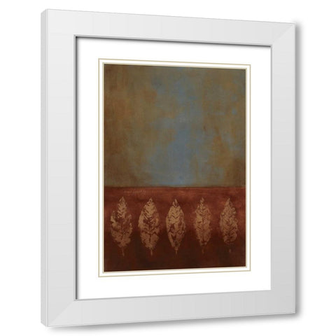 Stem of Brunir I White Modern Wood Framed Art Print with Double Matting by Loreth, Lanie