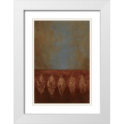 Stem of Brunir I White Modern Wood Framed Art Print with Double Matting by Loreth, Lanie