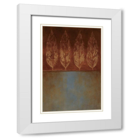 Stem of Brunir II White Modern Wood Framed Art Print with Double Matting by Loreth, Lanie