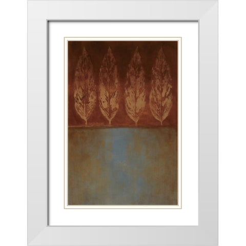 Stem of Brunir II White Modern Wood Framed Art Print with Double Matting by Loreth, Lanie