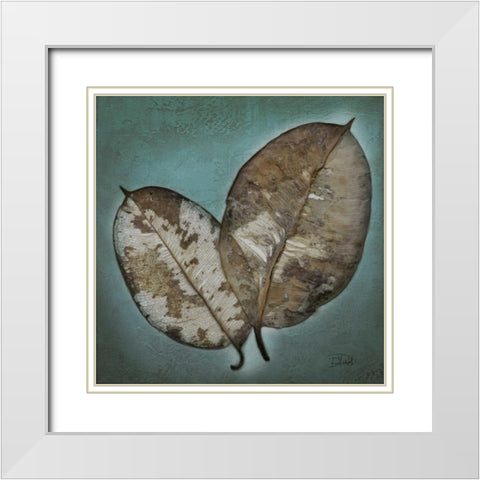 Beauty in Blue I White Modern Wood Framed Art Print with Double Matting by Pinto, Patricia