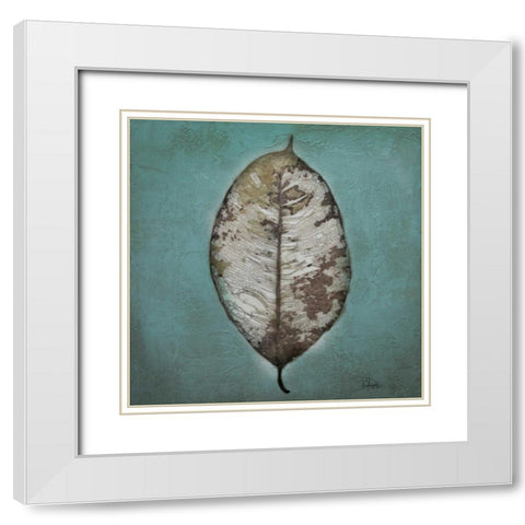 Beauty in Blue II White Modern Wood Framed Art Print with Double Matting by Pinto, Patricia