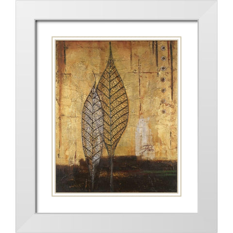 Fantasia I White Modern Wood Framed Art Print with Double Matting by Pinto, Patricia