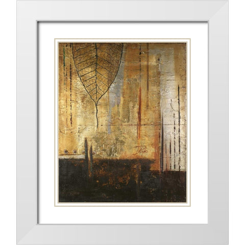 Fantasia II White Modern Wood Framed Art Print with Double Matting by Pinto, Patricia