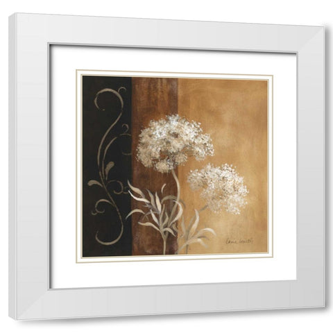 Delicate Beauty I White Modern Wood Framed Art Print with Double Matting by Loreth, Lanie