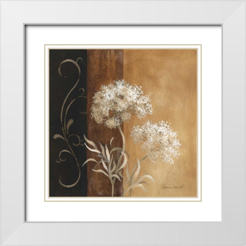 Delicate Beauty I White Modern Wood Framed Art Print with Double Matting by Loreth, Lanie