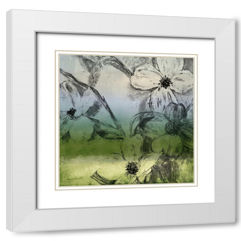 Green Bella Natura I White Modern Wood Framed Art Print with Double Matting by Loreth, Lanie