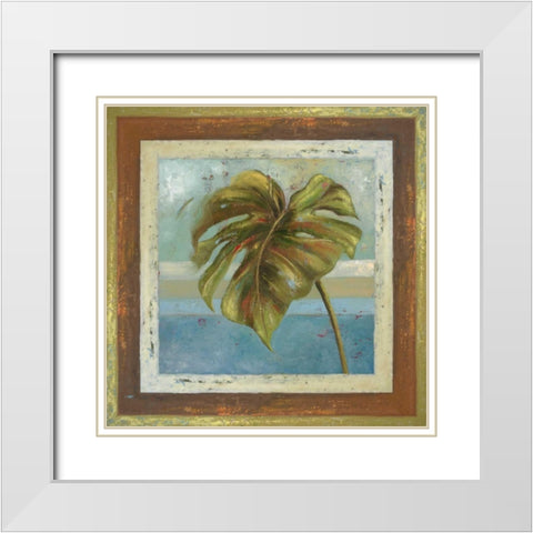 Framed Blue Dream I White Modern Wood Framed Art Print with Double Matting by Pinto, Patricia
