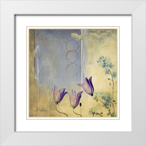 Sunrise I White Modern Wood Framed Art Print with Double Matting by Pinto, Patricia