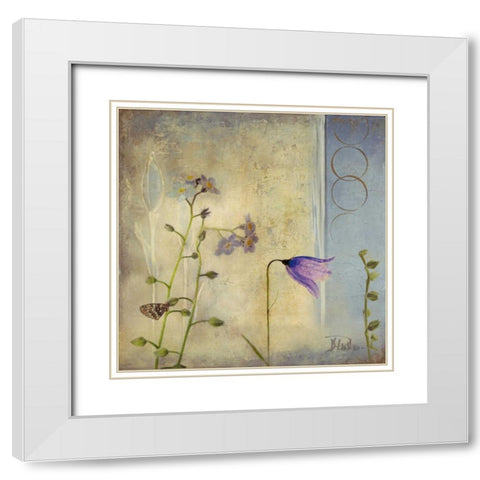 Sunrise II White Modern Wood Framed Art Print with Double Matting by Pinto, Patricia