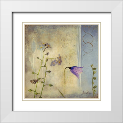 Sunrise II White Modern Wood Framed Art Print with Double Matting by Pinto, Patricia