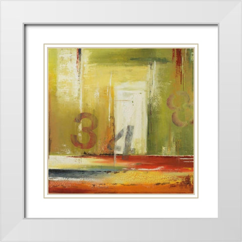 House 34 White Modern Wood Framed Art Print with Double Matting by Pinto, Patricia