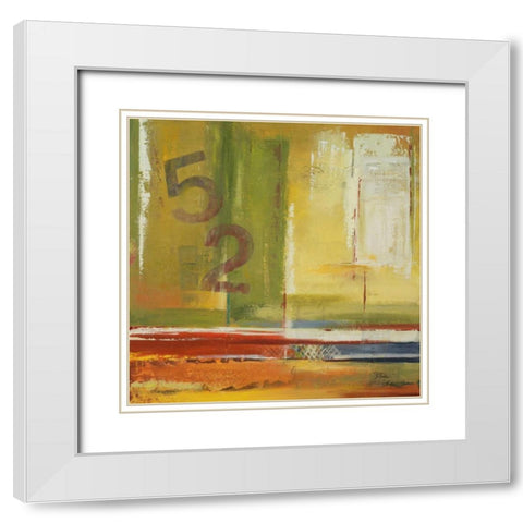 House 52 White Modern Wood Framed Art Print with Double Matting by Pinto, Patricia